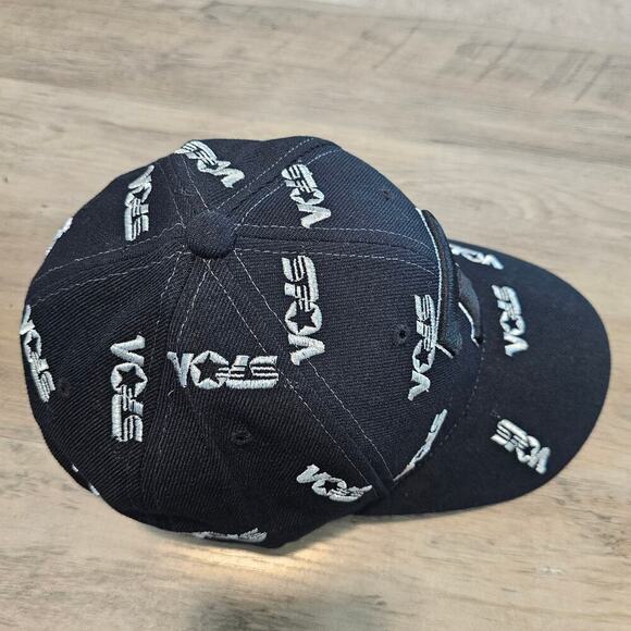 Vintage University Of Tennessee Volunteers Strapback Hat UT Black Wool All Over - Picture 6 of 8